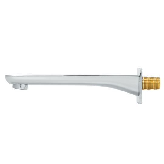 BAI 0149 Solid Brass Wall Mounted Tub Spout in Polished Chrome Finish