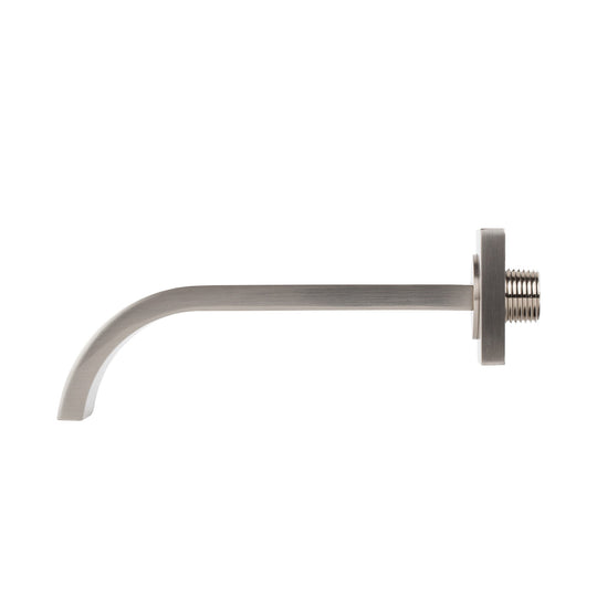 BAI 0155 Solid Brass Wall Mounted Tub Spout in Brushed Nickel Finish