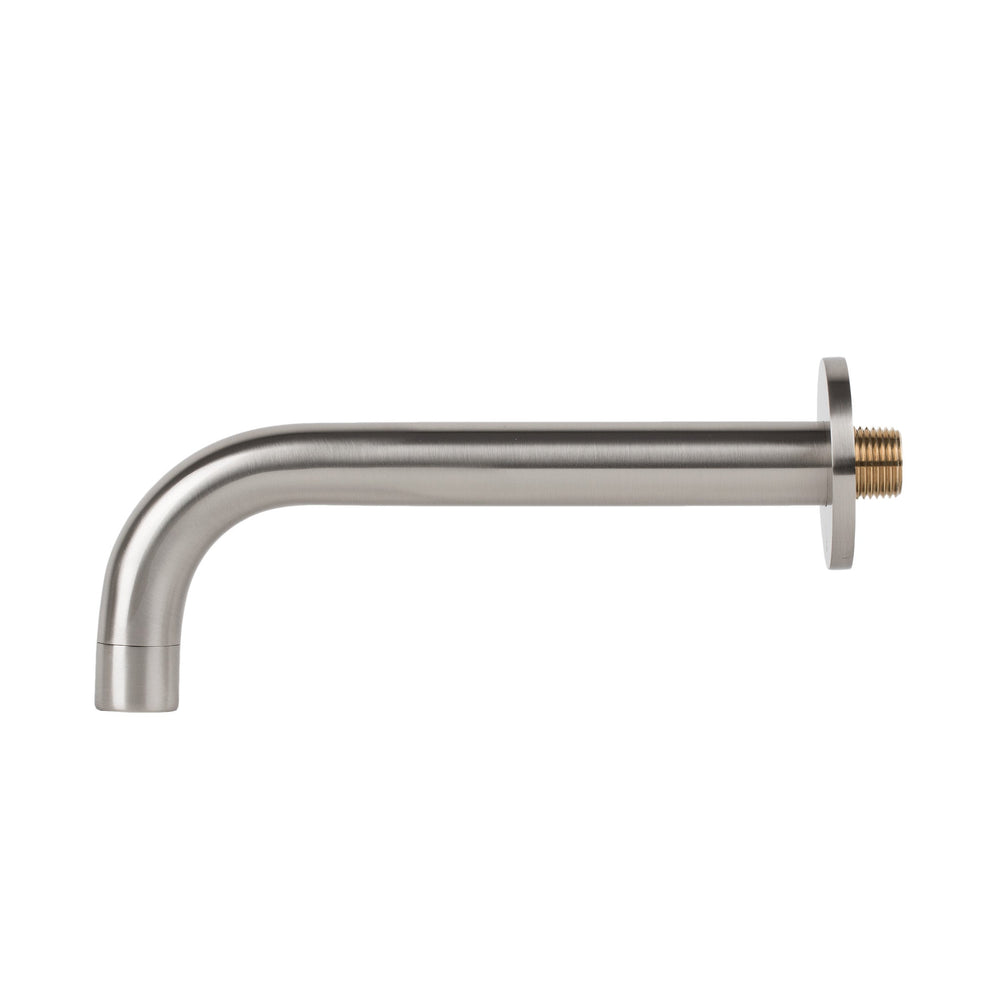 BAI 0157 Solid Brass Wall Mounted Tub Spout in Brushed Nickel Finish