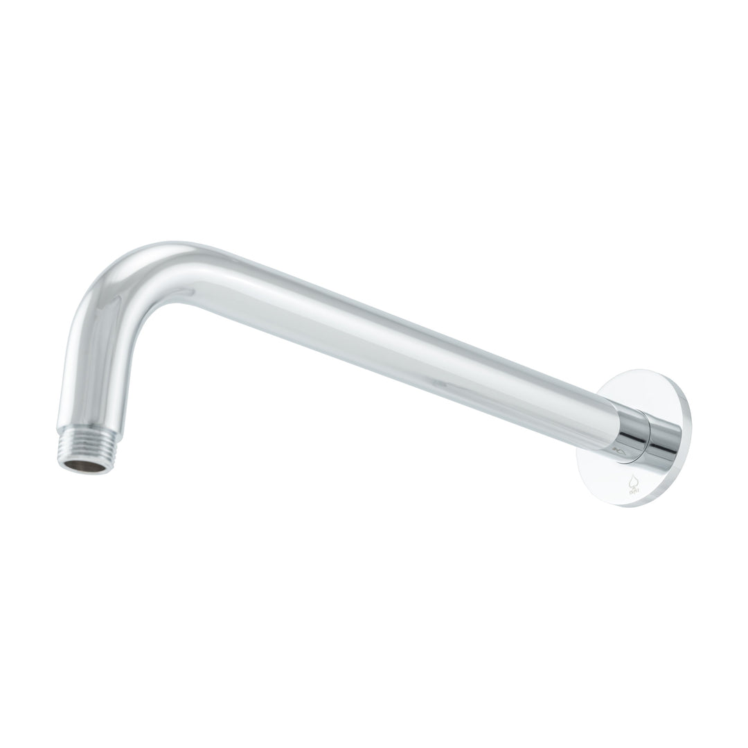 BAI 0425 Wall Mounted 12-inch Shower Head Arm in Polished Chrome Finish