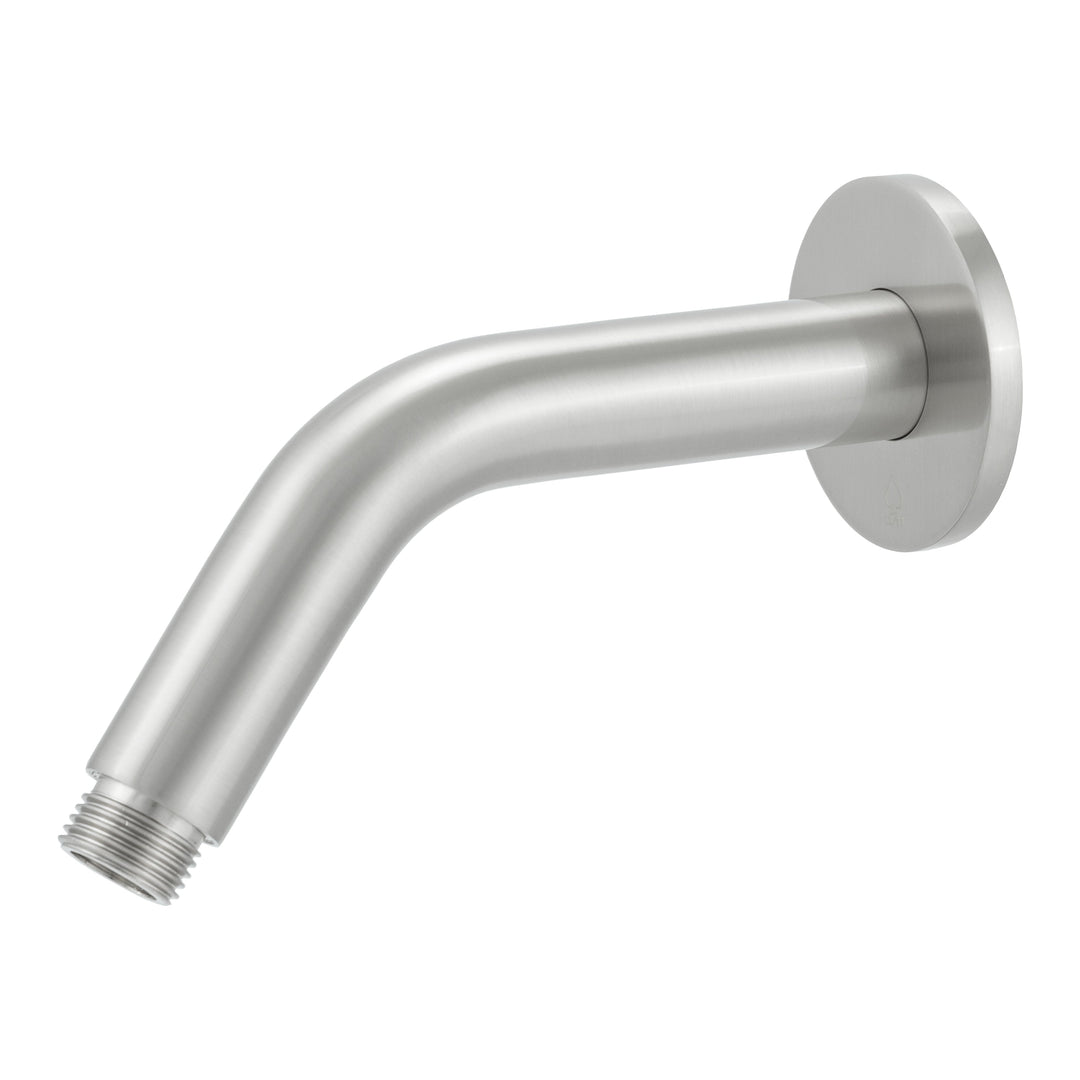 BAI 0445 Wall Mounted 45 Degree 6-inch Shower Head Arm in Brushed Nickel Finish