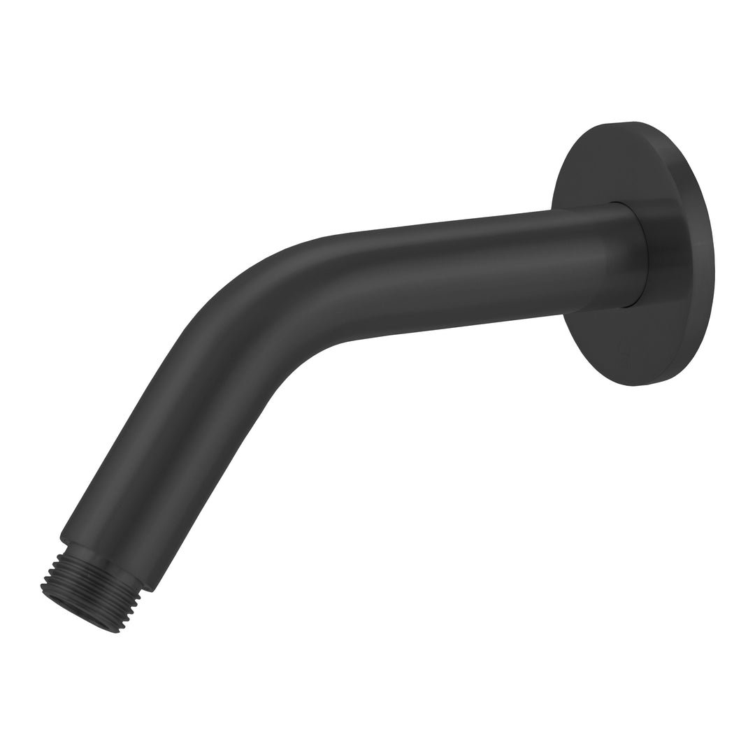BAI 0452 Wall Mounted 45 Degree 6-inch Shower Head Arm in Matte Black Finish