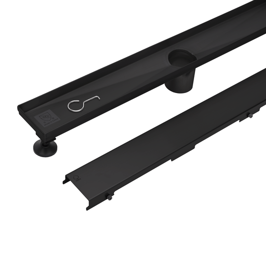 BAI 0508 Stainless Steel 32-inch Linear Shower Drain in Matte Black