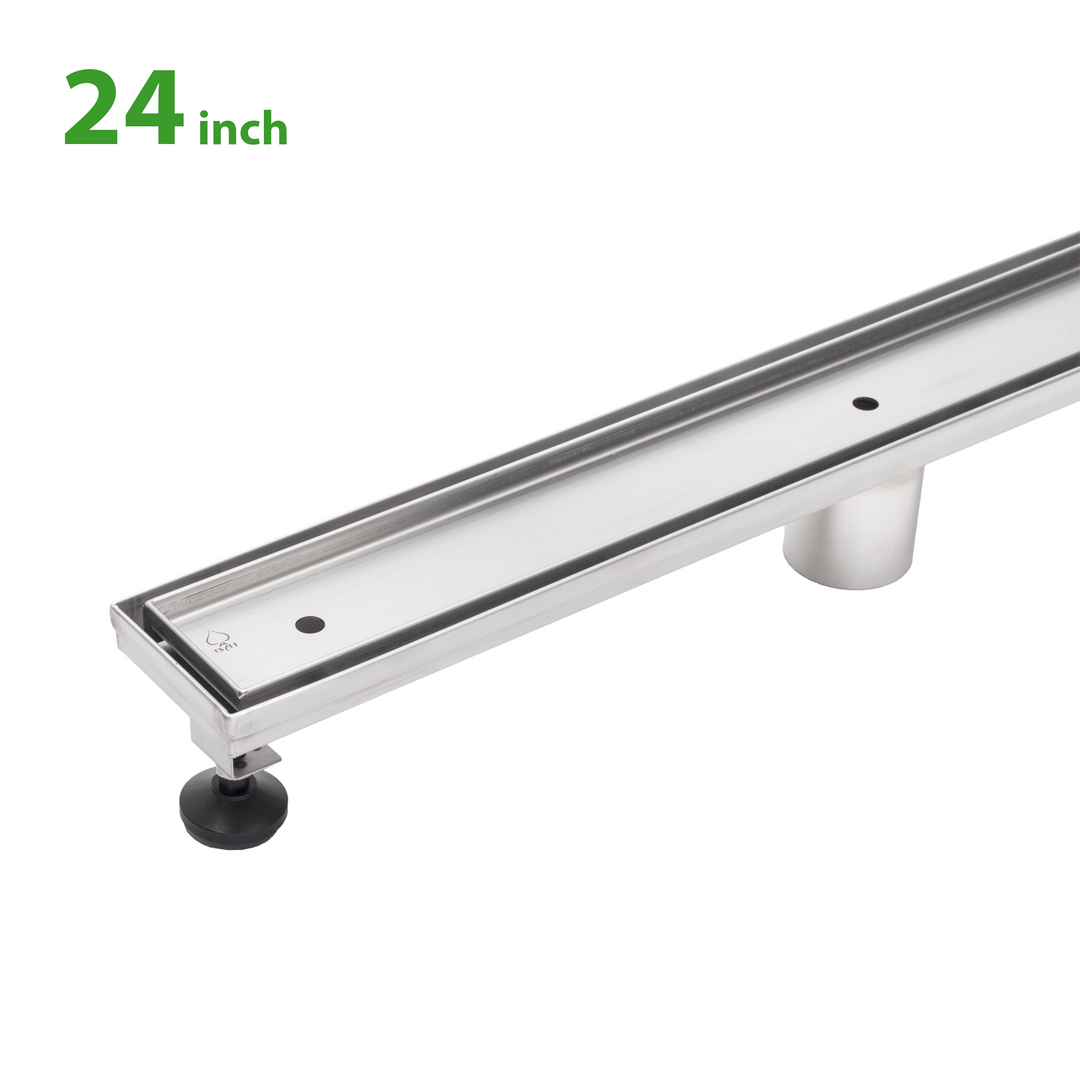 BAI 0553 Stainless Steel 24-inch Tile Insert Linear Shower Drain