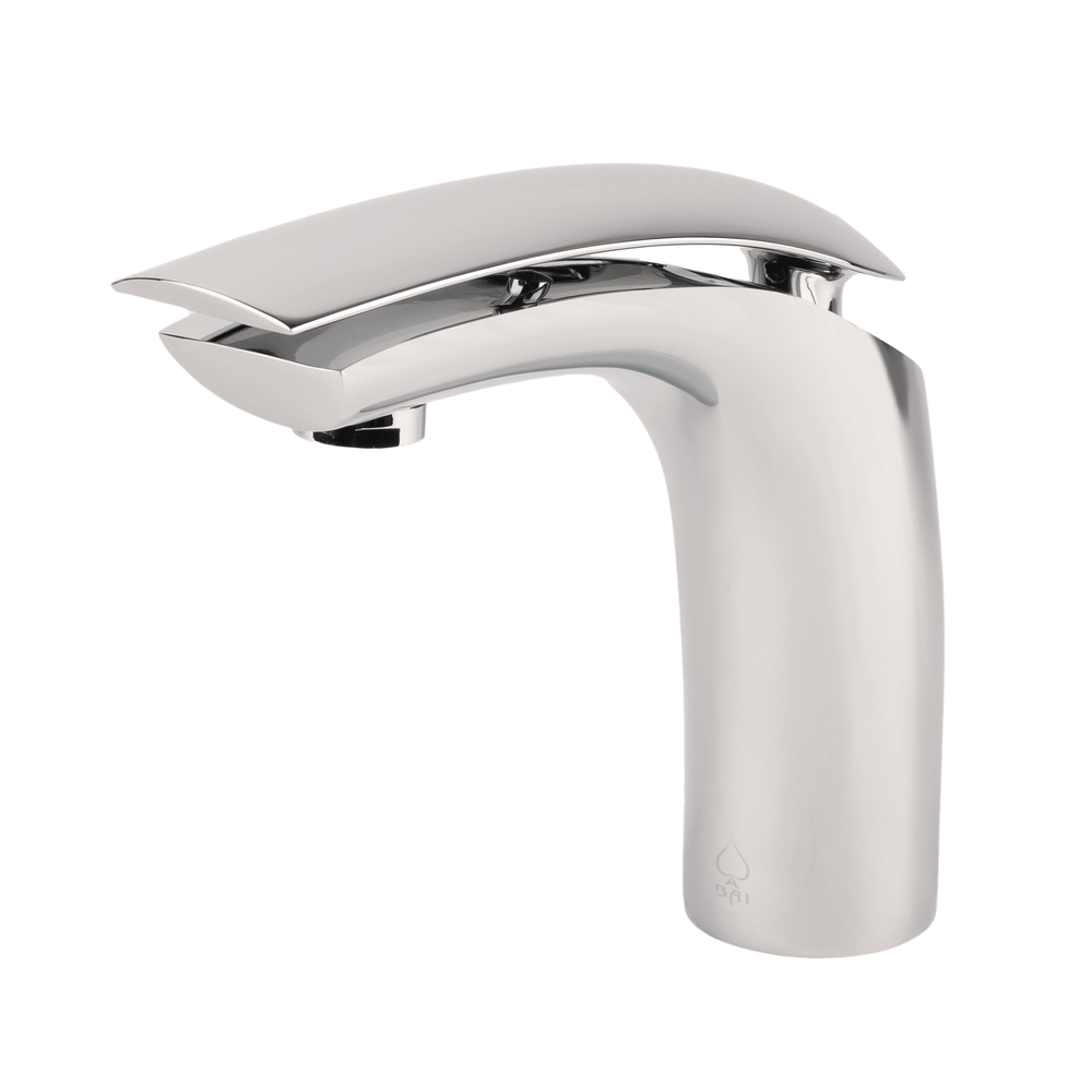 BAI 0652 Single Handle Contemporary Bathroom Faucet in Brushed Finish