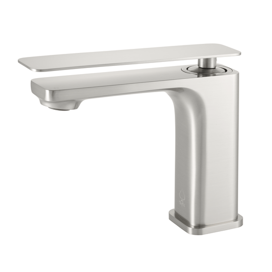 BAI 0684 Single Handle Contemporary Bathroom Faucet in Brushed Finish