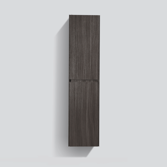 BAI 0749 Wall Hung 16-inch Reversible Bathroom Side Cabinet in Graphite Wood Finish