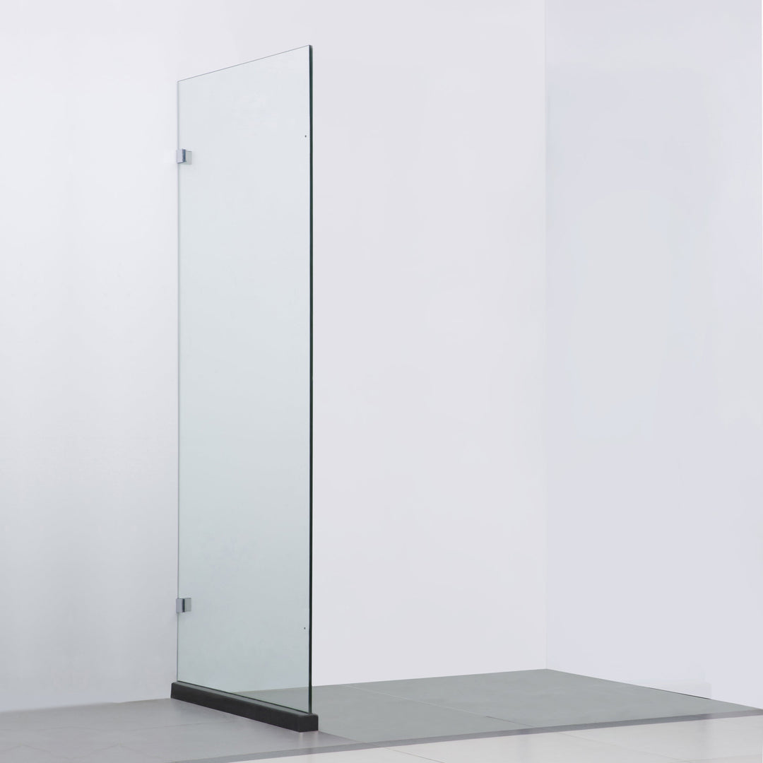 BAI 0954 Frameless 32-inch Glass Shower Enclosure Reversible Side Panel