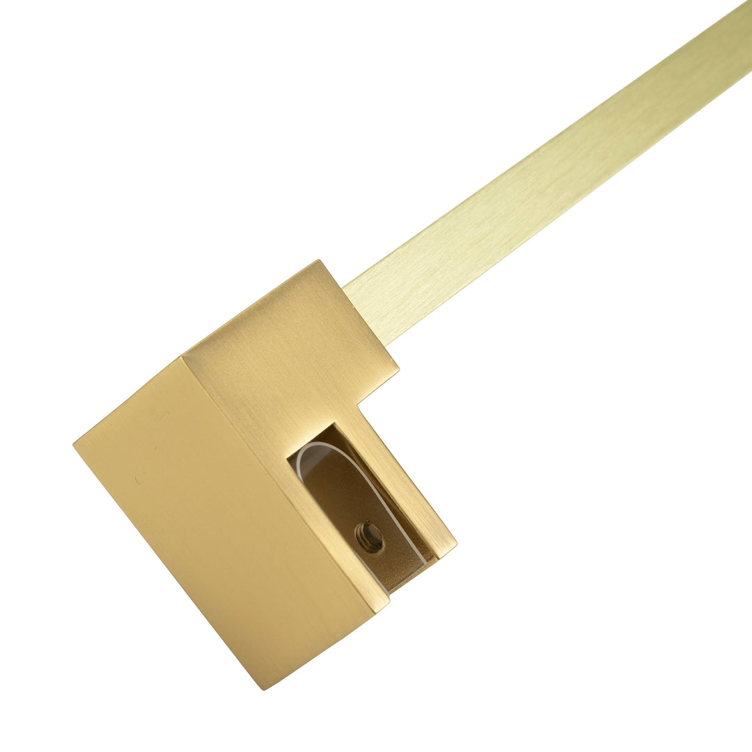 BAI 0937 Support Bar for Shower Glass Panel - 47inch (Brushed Gold)