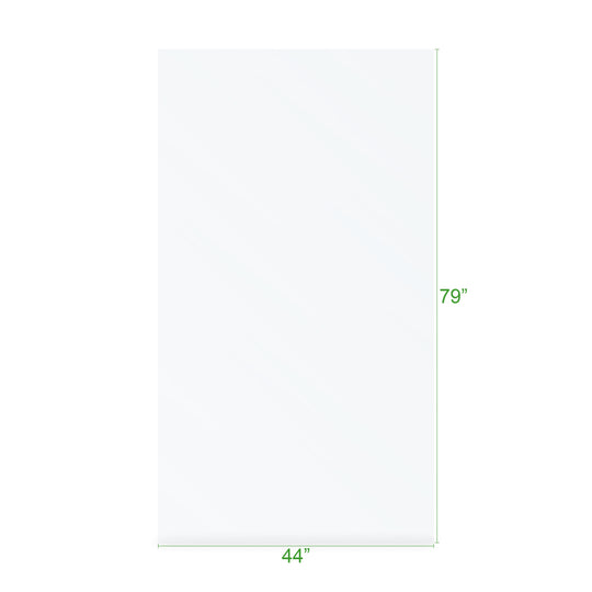 BAI 0944 Frameless 44-inch Ultra Clear Single Shower Glass Panel