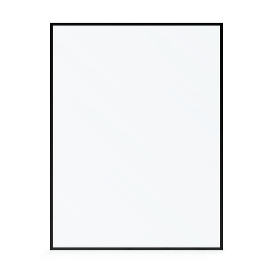 BAI 0953 Frameless 60-inch Ultra Clear Single Shower Glass Panel with Silk Printed Frame