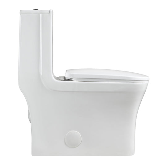 BAI 1006 Contemporary Toilet – One Piece Dual Flush with Soft-Close Seat
