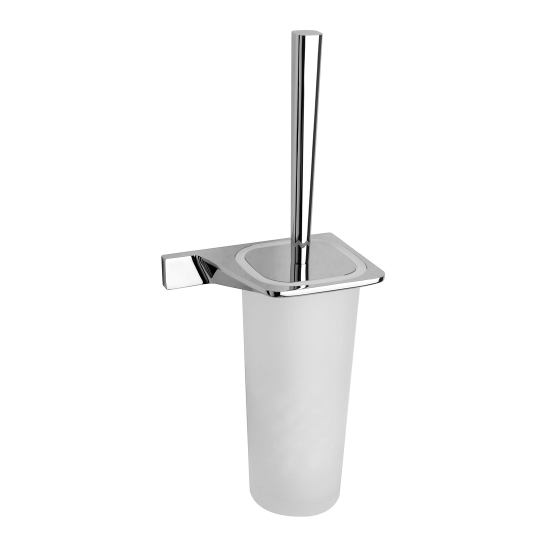 BAI 0165 Wall Mounted Handheld Shower Holder with Integrated Hose  Connection in Brushed Nickel Finish