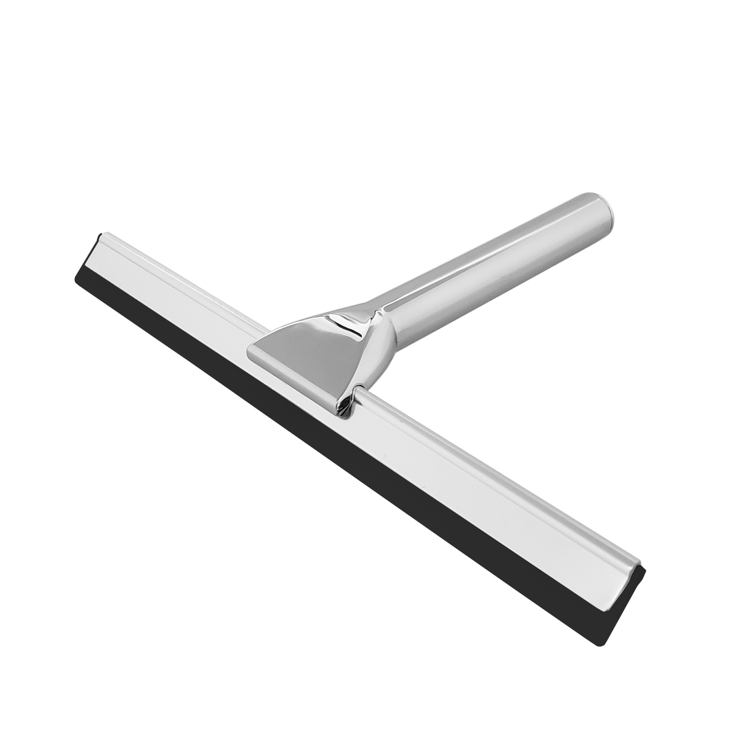 BAI 1552 Stainless Steel Bathroom Shower Squeegee with Holder in Polished Chrome Finish
