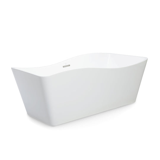 BAI 1603 Acrylic Freestanding Soaking Bathtub 59-inches