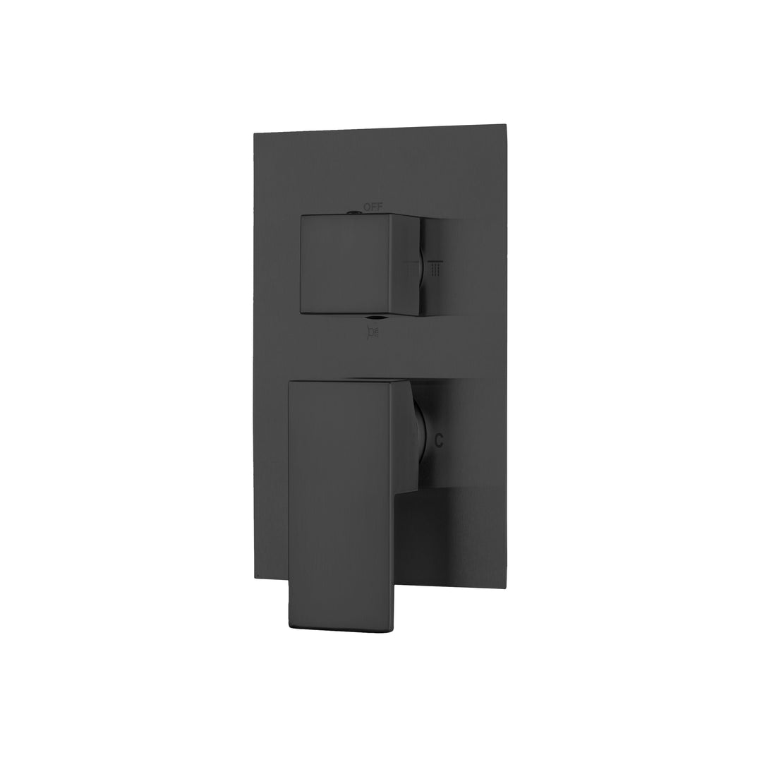 BAI 2103 Concealed Shower Mixer with Water Pressure Balance Valve in Matte Black Finish