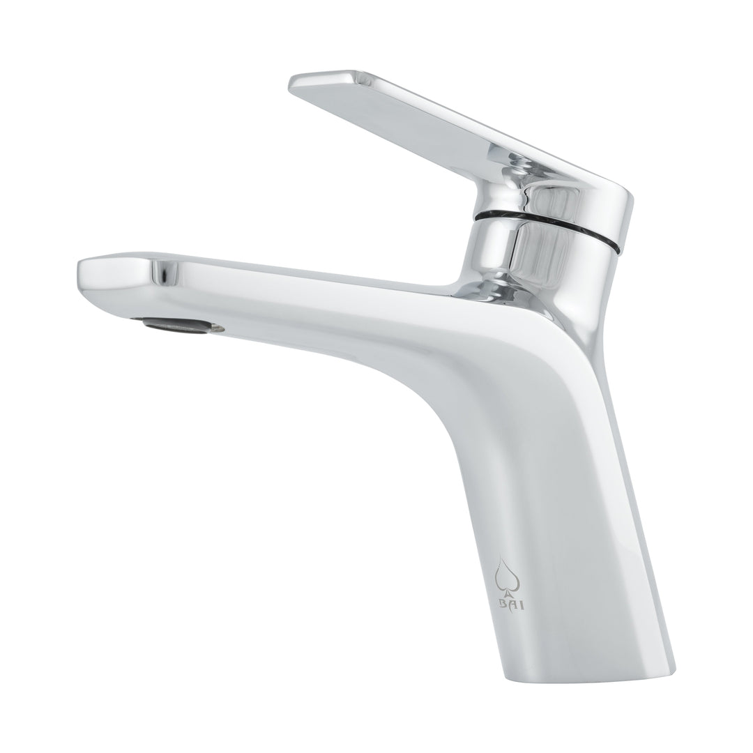 BAI 2600 Single Handle Contemporary Bathroom Faucet in Polished Chrome Finish