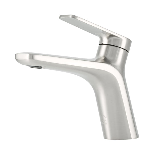 BAI 2602 Single Handle Contemporary Bathroom Faucet in Brushed Finish