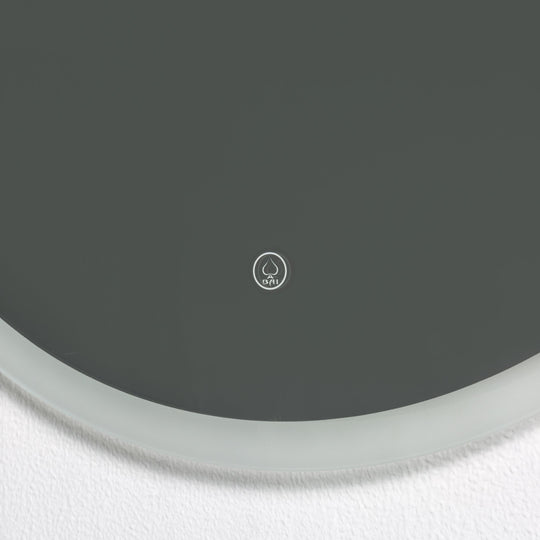 BAI 8041 Round 30-inch LED Bathroom Mirror with Frosted Edge & Anti-Fogging