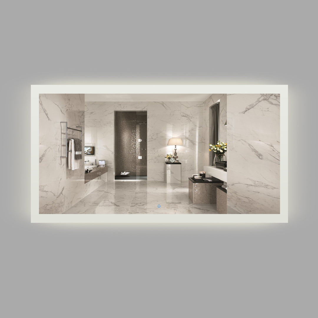 BAI 8069 LED 67-inch Bathroom Mirror with Frosted Edge