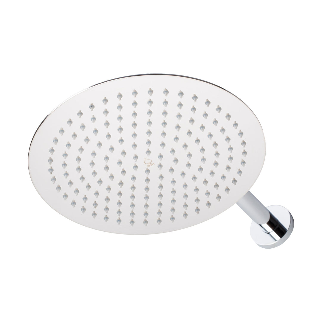 BAI 0410 Stainless Steel 10-inch Round Rainfall Shower Head in Polished Chrome Finish