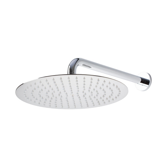 BAI 0411 Stainless Steel 12-inch Round Rainfall Shower Head in Polished Chrome Finish